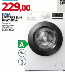 Daya - Lavatrice Slim DHDW7121SVA