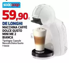 De Longhi - Macchina Caffè Dolce Gusto Mini Me 2 Bianca