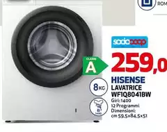 Hisense - Lavatrice WF108041BW