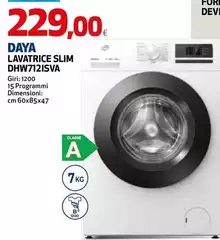 Daya - Lavatrice Slim DHDW7121SVA