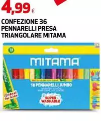 Mitama - Confezione 36 Pennarelli Presa Triangolare