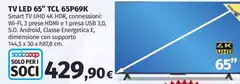 TCL - Tv Led 65" 65P69K