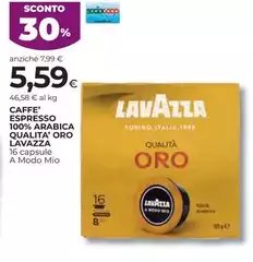 Lavazza - Caffe' Espresso 100% Arabica Qualita' Oro