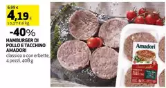 Amadori - Hamburger Di Pollo E Tacchino