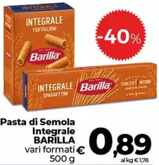 Barilla - Pasta Di Semola Integrale