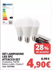 Set Lampadine Led 3pz Attacco E27 Set Lampadine Led 3pz Attacco E27