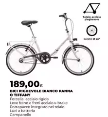 Bici Pighevole Bianco Panna O Tiffany Bici Pighevole Bianco Panna O Tiffany