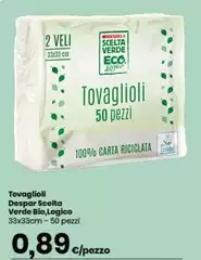 Despar - Tovaglioli Verde Blo. Logico