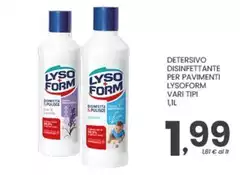 Lysoform - Detersivo Disinfettante Per Pavimenti