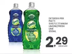 Svelto - Detersivi Per Piatti Titanium Limone/ Fresh Lime