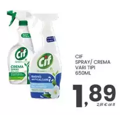 Cif - Spray/Crema