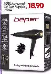 Beper - Asciugacapelli Soft Touch Pieghevole Beper - Asciugacapelli Soft Touch Pieghevole