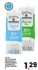 Granarolo - Latte Accadi Plus  Parzialmente Scremato/Senza Grassi