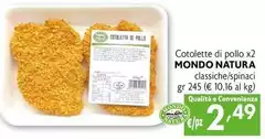 Mondo Natura - Cotolette Di Pollo