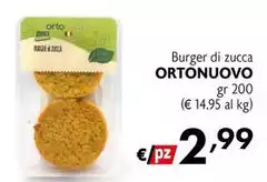 Ortonuovo - Burger Di Zucca
