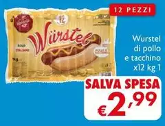 Wurstel - Di Pollo E Tacchino