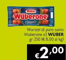 Wuber - Wurstel Di Puro Suino one