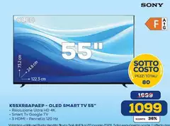 Sony - 55XR8APAEP - Oled Smart Tv 55"