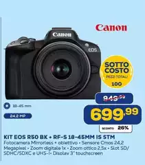 Canon - EOS R50 BX + RF-S 18-45MM IS STM Canon - EOS R50 BX + RF-S 18-45MM IS STM