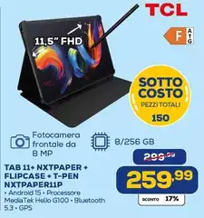 TCL - Tab 11+ Nxtpaper + Flipcase + + Pen Nxtpaper11p TCL - Tab 11+ Nxtpaper + Flipcase + + Pen Nxtpaper11p