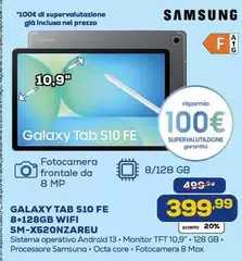 Samsung - Galaxy Tab S10 FE 8+128GB WIFI SM-X520N2AZEU Samsung - Galaxy Tab S10 FE 8+128GB WIFI SM-X520N2AZEU