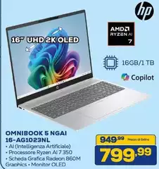 HP - Omnibook 5 Ngai 16-ag1023NL