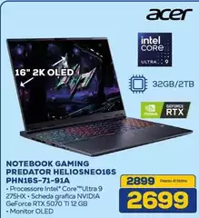 Acer - Notebook Gaming Predator Heliosneo16s Phn16s-71-91a