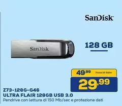 Sandisk - Z73-128-G46 Ultra Flair Usb 3.0 Sandisk - Z73-128-G46 Ultra Flair Usb 3.0