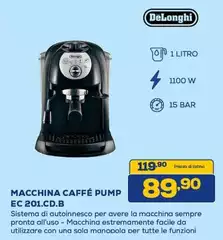 De Longhi - Macchina Caffé Pump Ec 201.CD.B