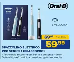 Oral b - Spazzolino Elettrico Pro Series 1 Bipaccopro