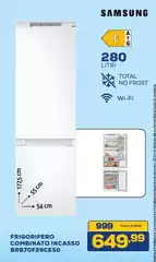 Samsung - Frigorifero Combinato Incasso BTB70F26C650