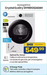 Samsung - ASCULAAGXZ A 0,8 CRYSTAL ECODRY DV90DG52A0AH Samsung - ASCULAAGXZ A 0,8 CRYSTAL ECODRY DV90DG52A0AH