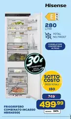 Hisense - Frigorifero Combinato Incasso HBI54250E