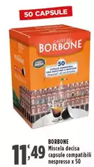 Caffe borbone - Miscela Decisa Capsule Compatibili Nespresso Caffe borbone - Miscela Decisa Capsule Compatibili Nespresso