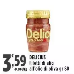 Delicius - Filetti Di Alici All'olio Di Oliva Delicius - Filetti Di Alici All'olio Di Oliva