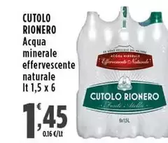Cutolo Rionero - Acqua Minerale Effervescente Naturale Cutolo Rionero - Acqua Minerale Effervescente Naturale