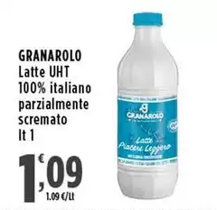 Granarolo - Latte UHT 100% Italiano Parzialmente Scremato 