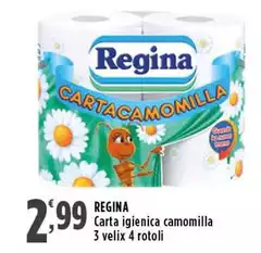 Regina - Carta Igienica Camomilla Regina - Carta Igienica Camomilla