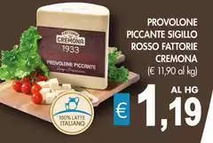 Cremona - Provolone Piccante Sigillo Rosso Fattorie