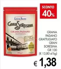 Gran Soresina - Grana Padano Grattugiato 