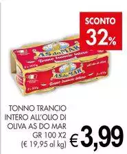 As Do Mar - Tonno Trancio Intero All'Olio Di Oliva