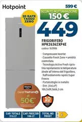 Hotpoint - Frigorifero HPK26362XP4E Hotpoint - Frigorifero HPK26362XP4E
