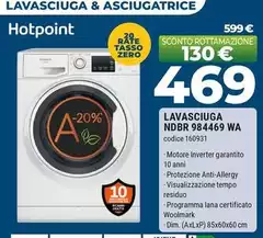 Hotpoint - Lavasciuga NDBR 984469 WA Hotpoint - Lavasciuga NDBR 984469 WA