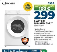 Indesit - Lavatrice IMA 864 MY TIME IT