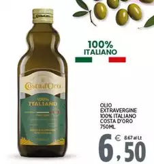 Costa d'Oro - Olio Extravergine 100% Italiano Costa d'Oro - Olio Extravergine 100% Italiano