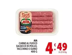 Aia - Carne Al Fuoco Salsicce Di Pollo, Tacchino E Suino