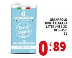 Granarolo - Bontà Leggera Latte UHT 1,2% Di Grassi