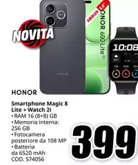 Honor - Smartphone Magic 8 Lite + Watch 2i Honor - Smartphone Magic 8 Lite + Watch 2i