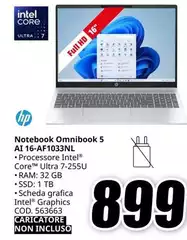 HP - Notebook Omnibook AI 16 AF1033NL