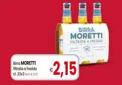 Moretti - Birra Filtrata A Freddo Moretti - Birra Filtrata A Freddo